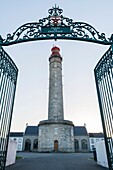 France, Morbihan, Belle-Ile island, Bangor, the lighthouse of Goulphar or big lighthouse of Kervilahouen