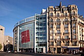 France, Paris, Quai Branly, Facade House of Culture of Japan in Paris