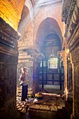 Myanmar (Burma), Mandalay region, Buddhist archaeological site of Bagan listed as World Heritage by UNESCO, Nan-Hpaya temple (Nanhpaya)