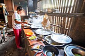 Myanmar (Burma), Region Mandalay, Restaurant Küche