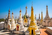 Myanmar (Burma), Shan State, Inle Lake, Thang Tau Pagoda Complex or Taung Tho Kyaung