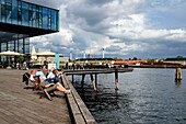 Denmark, Zealand, Copenhagen, Frederiksstaden neighbourhood waterfront, the Royal Danish Playhouse (Skuespilhuset)
