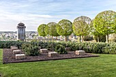 France, Indre et Loire, Loire valley listed as World Heritage by UNESCO, Amboise, Amboise castle, Muslim cemetery in the gardens of the castle of Amboise where were buried the members of the suite of emir Abdelkader from 1848 to 1854