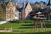 Frankreich, Indre et Loire, Loire-Tal, von der UNESCO zum Weltkulturerbe erklärt, Amboise, Schloss Clos Lucé, letzter Wohnsitz von Leonardo da Vinci und die Archimedes-Schraube