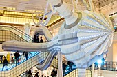 France, Paris, the large Le Bon Marche store, work of art Simone exhibited from 17/01 to 24/03/2019 by Joana Vasconcelos