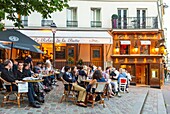 France, Paris, butte Montmartre, restaurant The relais de la Butte
