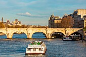 France, Paris, area listed as World Heritage by UNESCO, the Seine embankments, the Ile de la Cite and the Pont Neuf