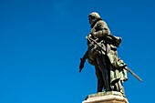 Italien, Piemont, Provinz Cuneo, Langhe, Vicoforte, Heiligtum von Vicoforte, Statue des Fürstbischofs von Trient, Carlo Emanvele I.