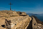 Italien, Lombardei, Gardasee, Manerba Del Garda, Naturschutzgebiet Rocca di Manerba