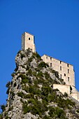 France, Alpes de Haute Provence, Entrevaux, labeled les plus beaux villages de France (the most beautiful villages of France), the citadel