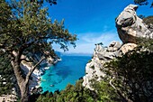 Italy, Sardinia, Baunei, Orosei Gulf, trek towards Cala Goloridze