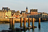 France, Seine Maritime, Pays de Caux, Cote d'Albatre, Dieppe, the harbour and the district of the Pollet