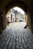 France, Somme, Baie de Somme, Saint Valery sur Somme, mouth of the Somme Bay, Nevers gate (13th century)