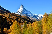 Switzerland, canton of Valais, Zermatt, the Matterhorn (4478m)