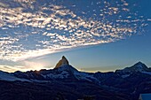 Schweiz, Kanton Wallis, Zermatt, Gornergrat (3100 m), Aussichtspunkt auf das Matterhorn (4478 m)