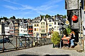 Frankreich, Finistere, Morlaix, place Allende, Ty Coz bar