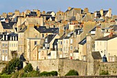 Frankreich, Manche, Cotentin, Granville, die Oberstadt auf einer felsigen Landzunge an der östlichen Spitze der Bucht von Mont Saint Michel