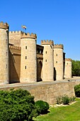 Spain, Aragon Region, Zaragoza Province, Zaragoza, the Palacio de la Aljaferia, the Aragon Parliament, listed as World Heritage by UNESCO