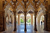 Spanien, Region Aragonien, Provinz Zaragoza, Zaragoza, der Palacio de la Aljaferia, das Parlament von Aragonien, von der UNESCO zum Weltkulturerbe erklärt