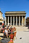 France, Cote d'Or, Dijon, area listed as World Heritage by UNESCO, Place du Theatre, the theater