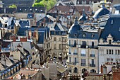 Frankreich, Cote d'Or, Dijon, von der UNESCO als Weltkulturerbe anerkanntes Gebiet, Blick vom Turm Philippe le Bon (Philipp der Gute) des Palastes der Herzöge von Burgund