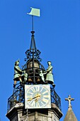 Frankreich, Cote d'Or, Dijon, von der UNESCO zum Weltkulturerbe erklärtes Gebiet, Kirche Notre Dame, Jacquemart-Uhr
