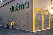 France, Isere, Grenoble, the Ecodistrict of Bonne, Grenoble has received the 2009 National Ecodistrict Grand Prize for the ZAC of Bonne, Le Melies arthouse and local cinema