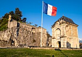 Frankreich, Isere, Grenoble, Porte de France ist Teil der Festungsmauern, die von Lesdiguières im 17.