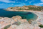 Frankreich, Haute Corse, bei Ile Rousse, Wüste Agriates, Anse de Peraiola, Strand Ostriconi