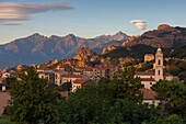 France, Corse du Sud, Gulf of Porto, listed as World Heritage by UNESCO, Piana, labeled the Most Beautiful Villages of France