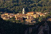 France, Corse du Sud, Gulf of Porto, listed as World Heritage by UNESCO, Piana, labeled the Most Beautiful Villages of France