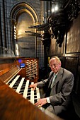 France, Paris, area listed as World Heritage by UNESCO, ile de la Cite, Notre-Dame Cathedral, Philippe Lefebvre one of the organists