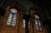 Frankreich, Paris, UNESCO-Welterbe, Île de la Cite, Kathedrale Notre-Dame de Paris, Glasfenster der Südfassade