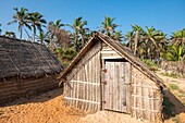Sri Lanka, Nordprovinz, Insel Mannar, Dorf Thalvupadu, Fischerhütte bei Keeri plage