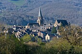 Frankreich, Aveyron, Saint Come d'Olt, ausgezeichnet als die schönsten Dörfer Frankreichs, Lot-Tal