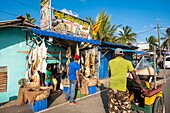 Sri Lanka, Ostprovinz, Trincomalee (oder Trinquemalay), Laden für Trockenfisch