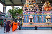 Sri Lanka, Eastern province, Trincomalee (or Trinquemalay), Koneswaram Hindu temple constructed atop Swami Rock promontory
