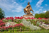 France, Rhone, Lyon, 6th arrondissement, Parc de la Tête d'Or (Park of the Golden Head), Centauresse et Faune statue by sculptor Augustin Courtet (1849)