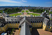 Germany, Baden Wurttemberg, Karlsruhe, View from the top of the castle tower Karlsruhe