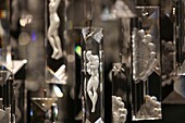 Frankreich, Bas Rhin, Wingen sur Moder, Detail einer Kristalllampe in der Villa Rene Lalique in Wingen sur Moder