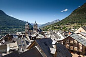 France, Hautes Alpes, Briancon, the collegiate church of Notre Dame and Saint Nicolas dominates the fortified city
