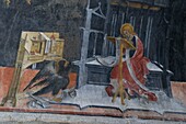 Frankreich, Hautes Alpes, Briancon, klassifizierte Fresken im Inneren der Kirche Cordeliers
