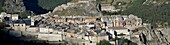 Frankreich, Hautes Alpes, Briancon, Panoramablick auf die Oberstadt und die Festungsanlage Vauban