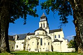 Frankreich, Maine et Loire, Fontevraud l'Abbaye, Loiretal als Weltkulturerbe der UNESCO, Abtei von Fontevraud, 12-17 Jahrhundert, die Abteikirche aus dem 12.
