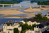 France, Maine et Loire, Loire Valley listed as World Heritage by UNESCO, Saumur along the Loire river