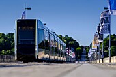 Frankreich, Indre et Loire, Loiretal, von der UNESCO zum Weltkulturerbe erklärt, Tours, Straßenbahn