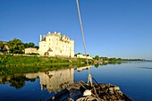 Frankreich, Maine et Loire, Loiretal, von der UNESCO zum Weltkulturerbe erklärt, Montsoreau, Schloss aus dem 15. Jahrhundert an der Loire