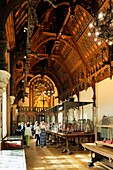 France, Seine Maritime, Pays de Caux, Alabaster Coast, Fecamp, the Gothic Revival and Neo-Renaissance Benedictine Palace, built in the late 19th century, is both the place of production of Benedictine liqueur and Museum, Gothic hall