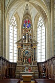 France, Seine Maritime, Pays de Caux, Cote d'Albatre (Alabaster Coast), Fecamp, abbatiale de la Sainte Trinite (abbey church of the Holy Trinity), Holy Virgin chapel