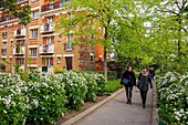 France, Paris, the Coulee Verte Rene-Dumont (former Promenade Plantee), on the site of an old railway line